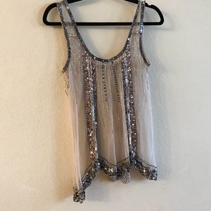 Sequin tank top